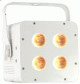 AFX LED PAR Projector 4 x 10W RGBWA-UV Accu BT White